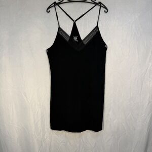 Women's Lace Trim Camisole Intimate Top Black 3XL Adjustable Straps Intimate